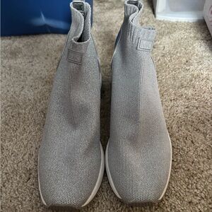 Michael Kors Light Gray Knit Sneakers